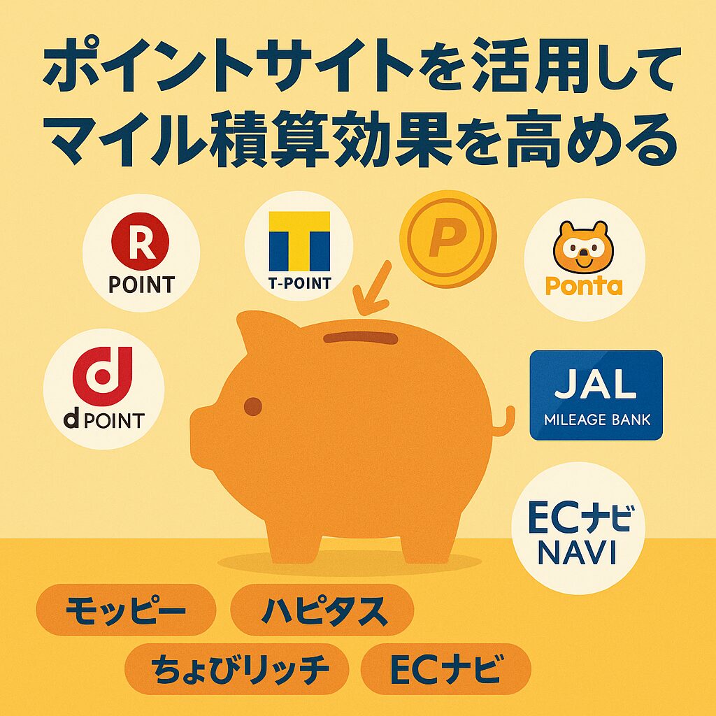 ポイントサイトを活用してマイル積算効果を高める