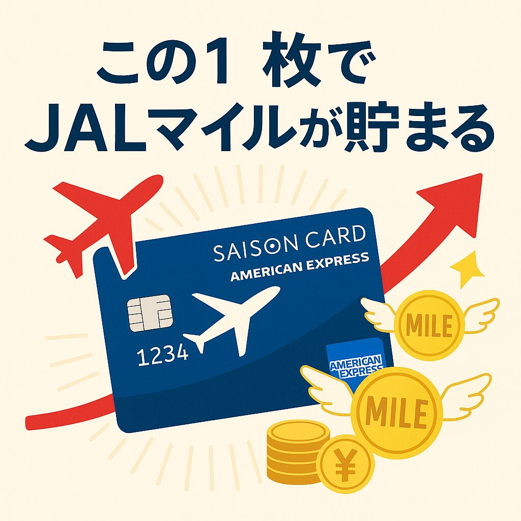 「JALマイルが貯まる最強カードは？セゾンプラチナ・ビジネス・アメックス活用術」