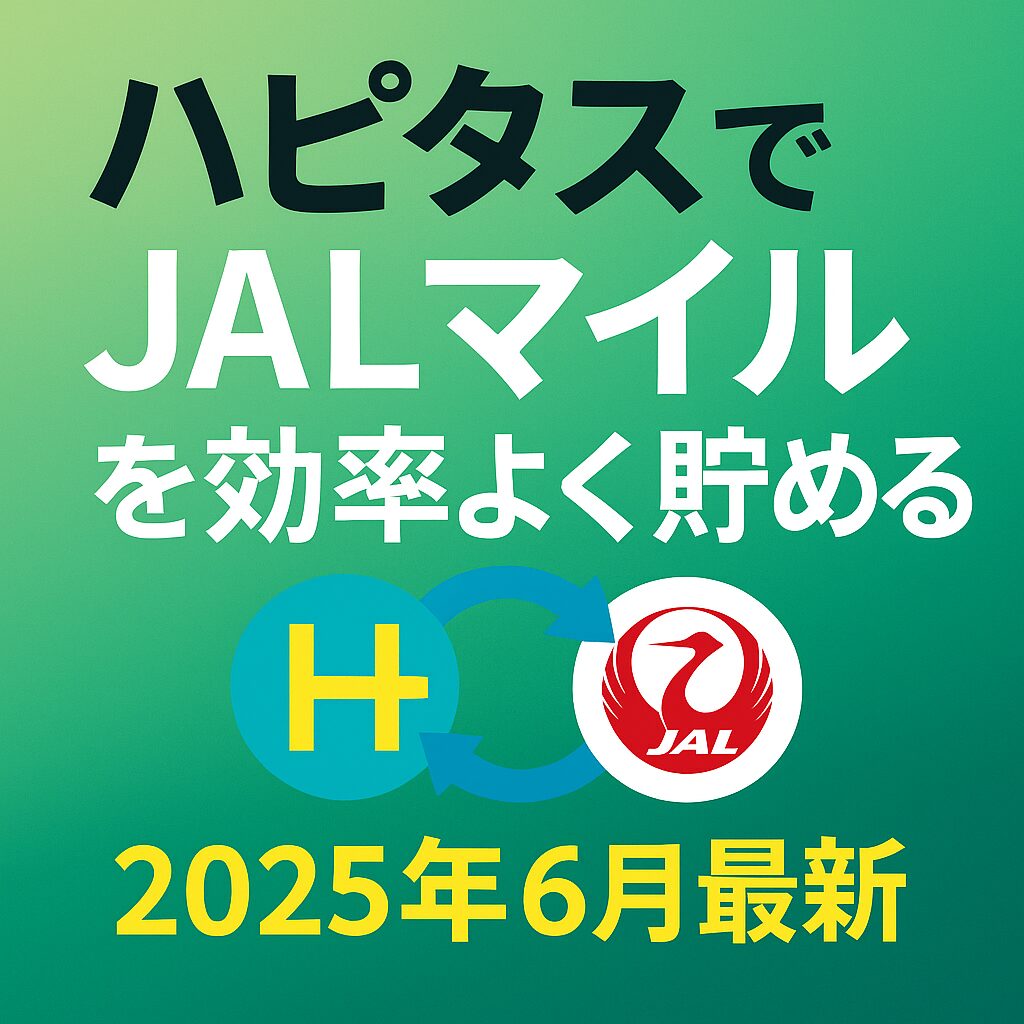 【2025年6月最新版】ハピタスでJALマイルを貯める裏ワザとおすすめ活用法