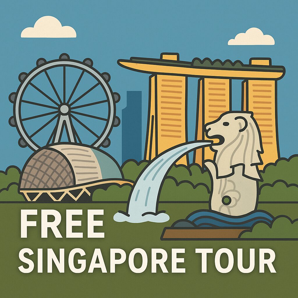 【無料シンガポールツアー】トランジット中に楽しむ絶景＆市内観光ガイド