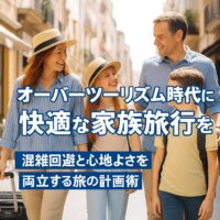 オーバーツーリズム時代に快適な家族旅行を｜混雑回避と心地よさを両立する旅の計画術