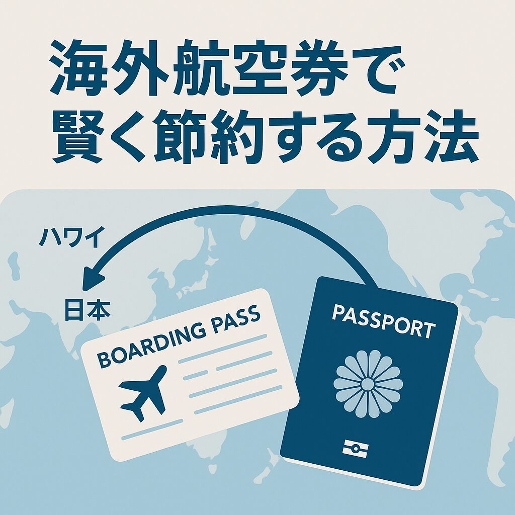 海外発券2025｜ソウル発・アジア発で旅費が半額に。ハワイ・欧州・北米の最新ルート完全ガイド