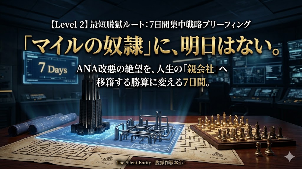 【Level 2】最短脱獄ルート：7日間集中戦略ブリーフィング